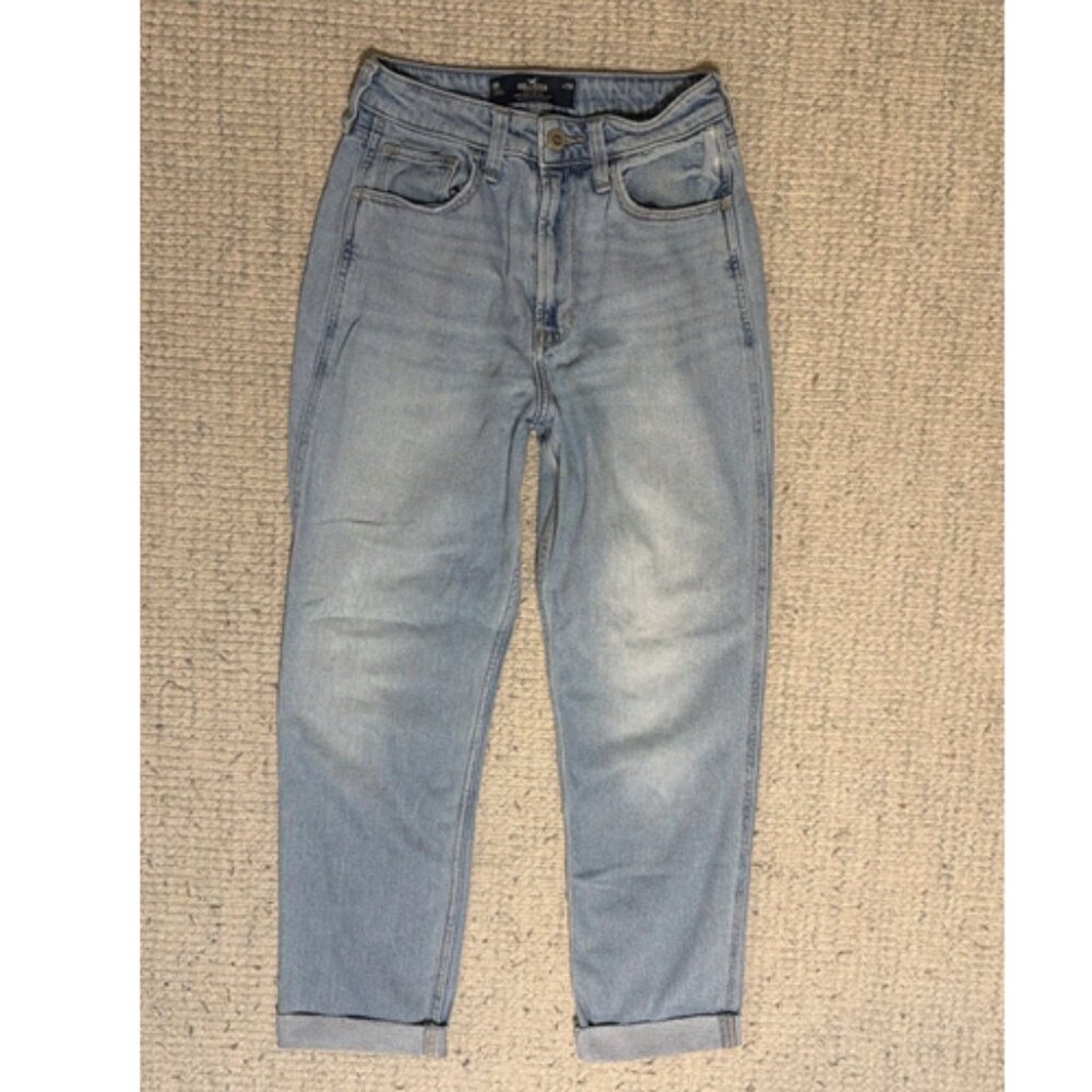 Hollister Jeans Ultra High-Rise Mom Jean Stretch Women's Size 0 Reg Waist 25R